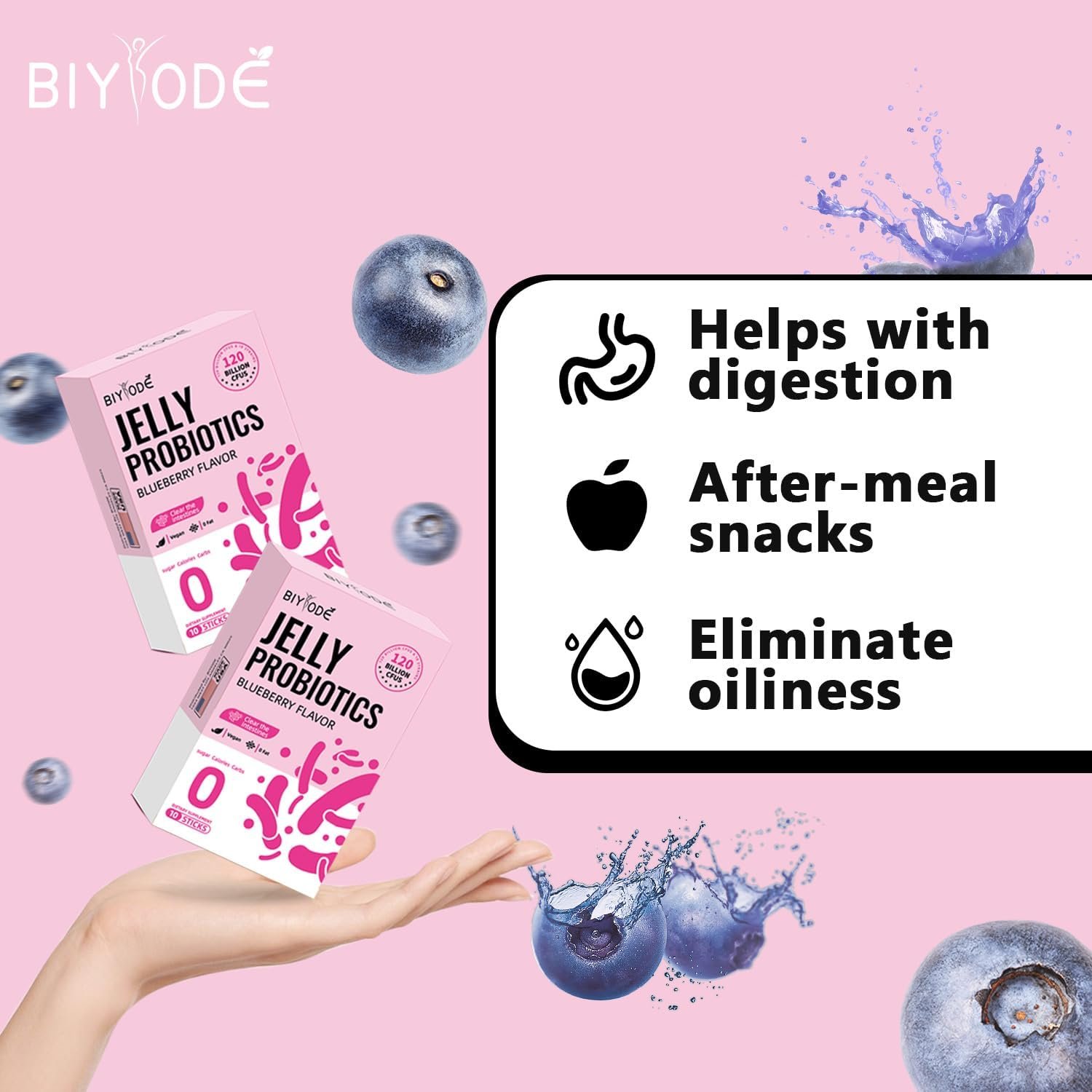 BIYODE Jelly Probiotics – Blueberry Flavor